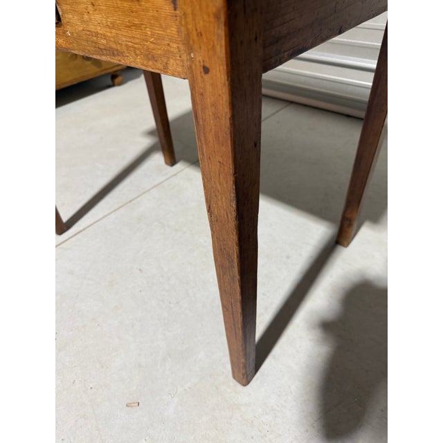 Antique Pine Table / Desk With Single Drawer From England For Sale - Image 16 of 18