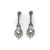 These 18k gold earrings are beautifully designed with the utmost creativity. The design is focused around a large lozenge-...