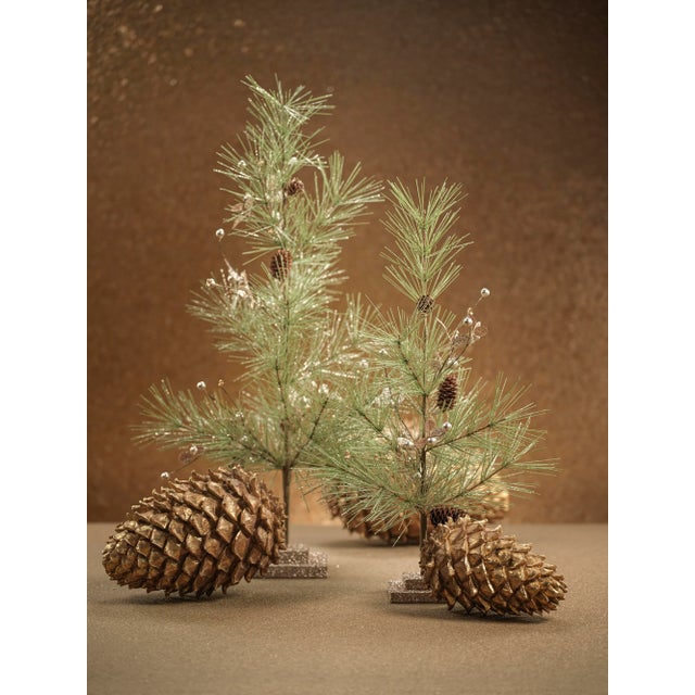 Farmhouse 2-Piece Set Needle Pine Tree with Small Pinecones, 29" For Sale - Image 3 of 3