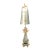 Contemporary Psotmodern Gold and Silver Leaf Table Lamp by Lucas McKearn For Sale