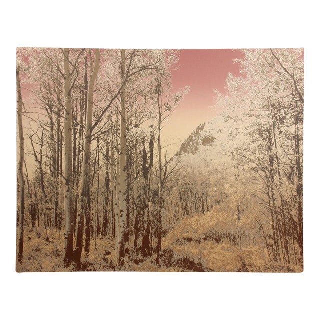 Ted Thomas "Silver Lining I" Hand Signed & Numbered Fine Art Serigraph of Trees For Sale