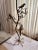1970s Vintage Bronze Floor Lamp with Parrots on Tree For Sale - Image 5 of 11
