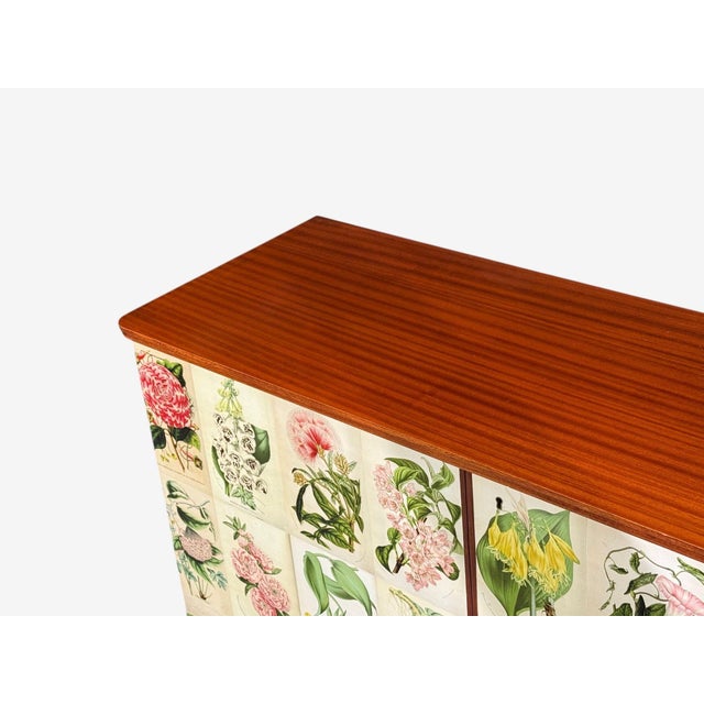 Wood Swedish Modern, La Belgique Horticole Cabinet, Mahogany, Sweden, 1950s For Sale - Image 7 of 13