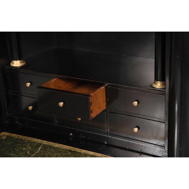 Black Napoleon III Black Secretaire, Late 19th Century For Sale - Image 8 of 18