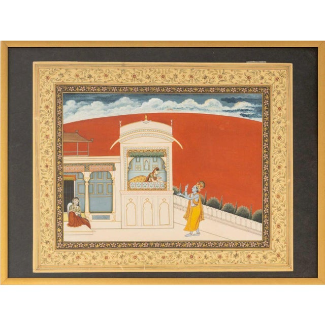 Mughal School Radna and Krishna Gouache, 2 For Sale In New York - Image 6 of 9
