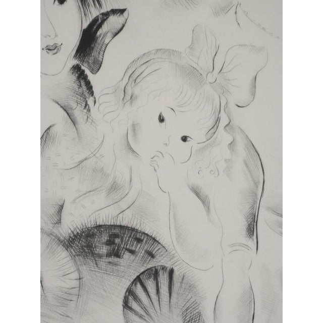 Mily Possoz, Family with a Cat, Original Signed Engraving For Sale - Image 7 of 10