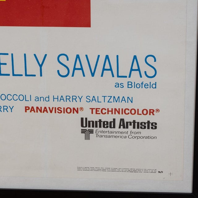 U.S Release James Bond 007 on Her Majestys Secret Service Poster, 1969 For Sale - Image 11 of 18