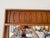 1970s Mid-Century Modern Walnut Wall Mirror With Carved Geometric Details For Sale - Image 11 of 13