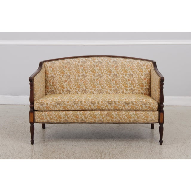 Age: Approx: 30 Years Old Details: Mahogany Fine Carved Details High Quality Construction Curved Back Sheraton Style Nice...