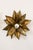 Gold Vintage Brass Wall Sconces with Floral Motif, France, 1960, Set of 2 For Sale - Image 8 of 9