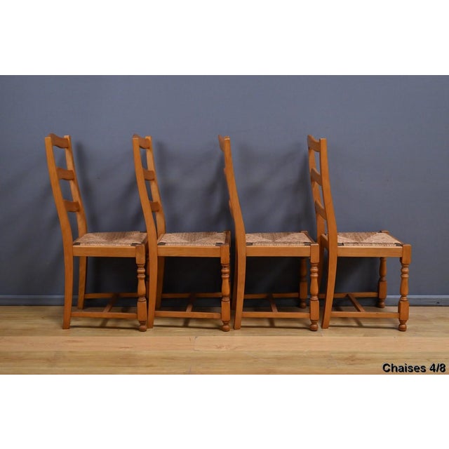 Beech Chairs, 1980s, Set of 8 For Sale - Image 13 of 18
