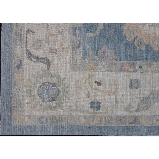 Turkish Oushak Rug 12'1" x 17'5" For Sale - Image 4 of 8