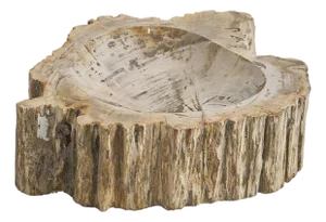 Maitland-Smith Brown Petrified Bowl
