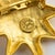 Gold Edouard Rambaud Gilded Metal Sun Brooch For Sale - Image 8 of 9
