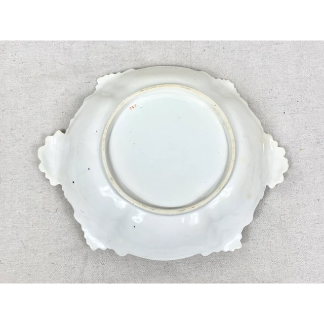 White Antique Ceramic Serving Dish For Sale - Image 8 of 9