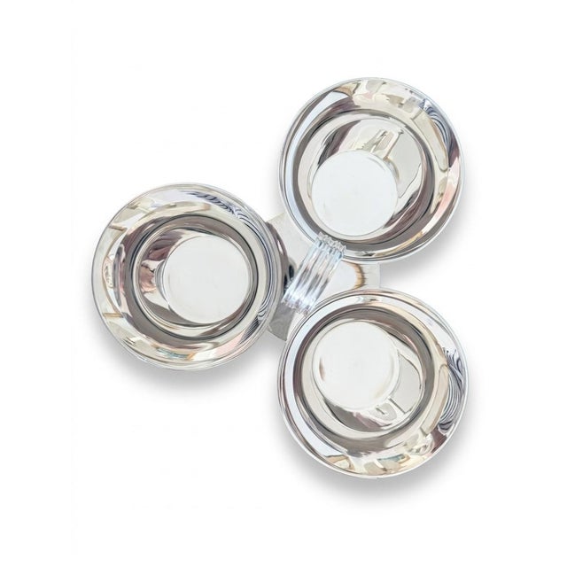 Modern Ralph Lauren Silverplate Triple Nut Serving Bowl For Sale - Image 3 of 7