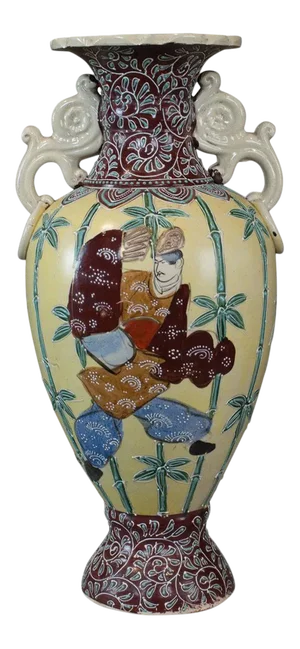 20th Century Oriental Ceramic Baluster Vase