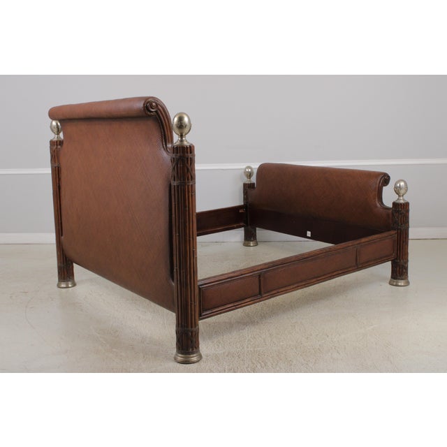 1980s Thomasville Ernest Hemmingway Kilimanjuro King Size Bamboo Bed For Sale - Image 5 of 14