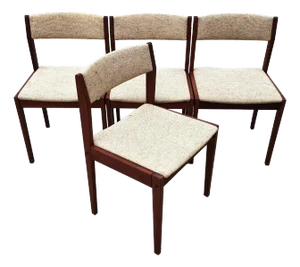 Vintage MCM Dining Chairs by Tarm Stole Mobelfabrik Set of 4