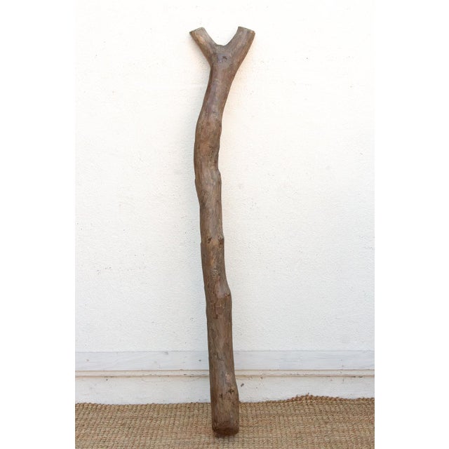 Brown 78" Tall Antique African Dogon Ladder For Sale - Image 8 of 8