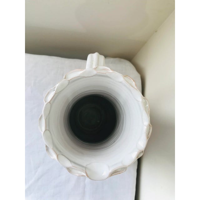 French Late 20th Century Italian Pitcher With Bird Design for William Sonoma For Sale - Image 3 of 6