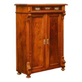 Late 19th Century Gründerzeit Vertiko in Walnut For Sale