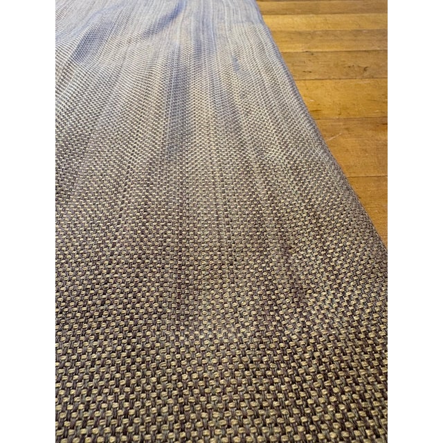 1990s Set of 6 Custom Interlined Taupe Drapery Panels With Black Trim – 90” For Sale - Image 5 of 18
