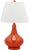 Modern Campbell 24-Inch H Gourd Glass Table Lamp - Blood Orange For Sale - Image 3 of 3
