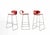 Set of 7 Red Maxima Benches is a design item realized by William Sawaya & Paolo Moroni. Set of 7 bar stools in molded...