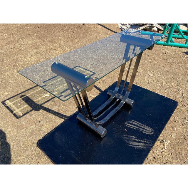 Vintage Art Deco Romeo Rega Style Console Entry Table Mid Century Modern For Sale In Sacramento - Image 6 of 17