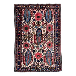 Antique Bakhtiar Rug in Wool, 1890s For Sale