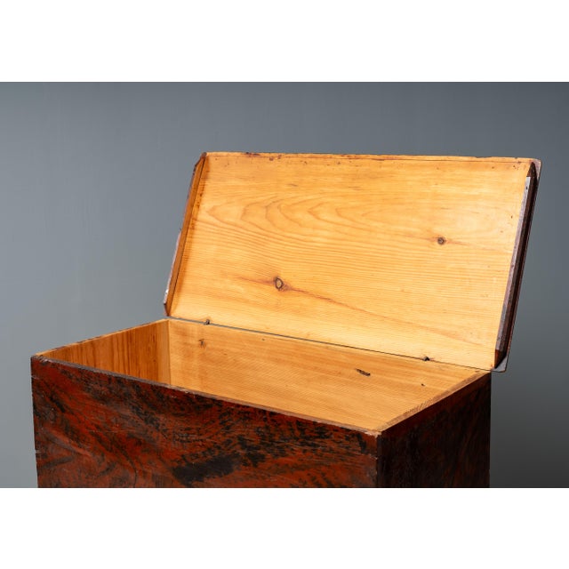Antique New England Grain Painted Blanket Chest For Sale - Image 13 of 18