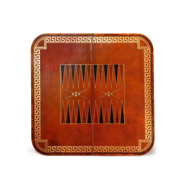 Fine Rare Pair of 19th Century English Antique Rosewood Games Tables For Sale - Image 9 of 18