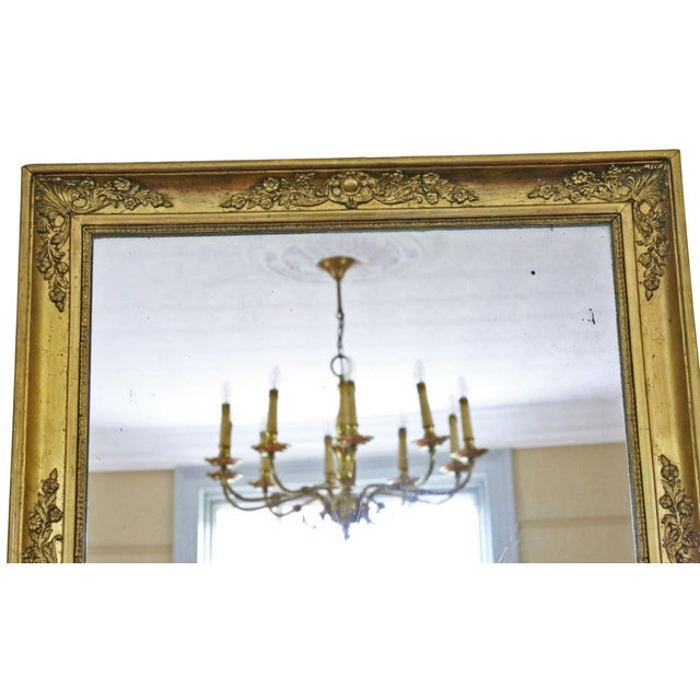Large Gilt Overmantel Wall Mirror For Sale - Image 4 of 8