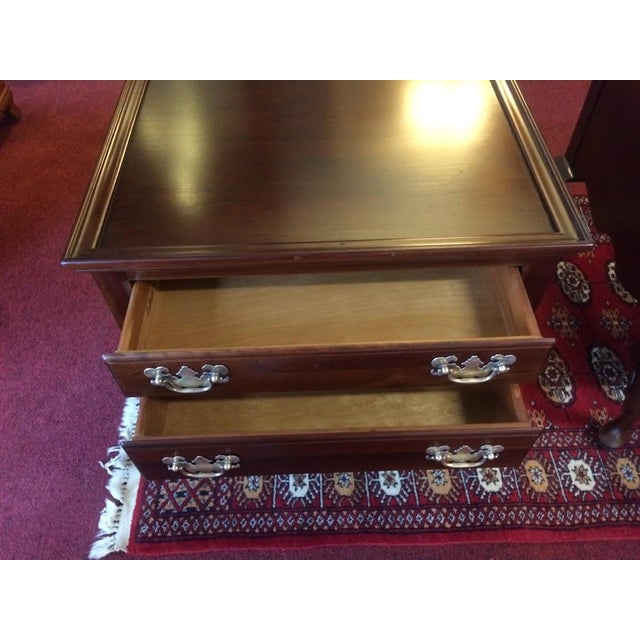 1990s Vintage End Tables, Ethan Allen Furniture, the Pair For Sale - Image 5 of 11