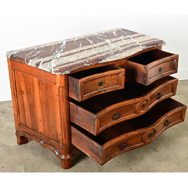 18th Century French Louis XV Period Commode With Original Hand Cut Marble Top For Sale - Image 16 of 16