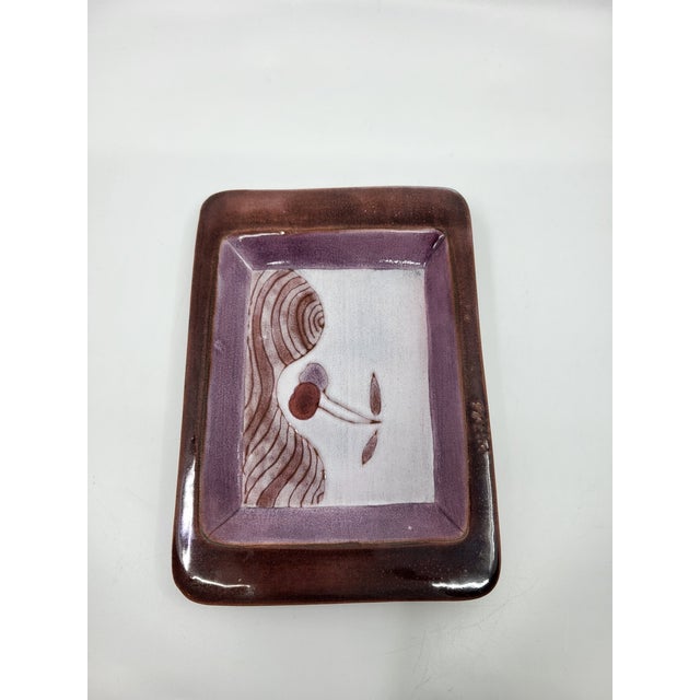 Vintage Ceramic Trinket Tray from Cloutier Brothers, France, 1950 For Sale - Image 4 of 11