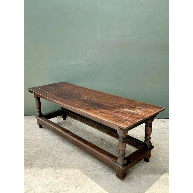 Vintage Monumental Belgian Wood Farmhouse Table For Sale - Image 15 of 18