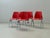 These original stacking chairs by lübke combine functional industrial design with a striking color scheme. The...