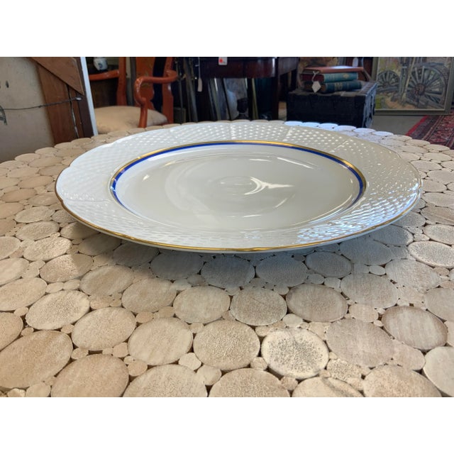 Traditional Fine Bohemian White Porcelain Cake Plate For Sale - Image 3 of 5