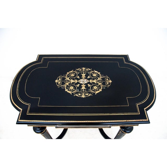 19th Century Early 19th Century Napoleon III Table by Hans Makart, Austria For Sale - Image 5 of 16