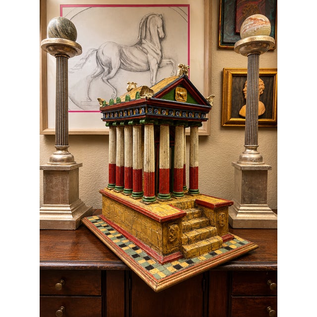 1960s Grand Tour Neoclassical Architectural Model of Ptolemaic Egyptian Temple Dedicated to Horus For Sale - Image 5 of 17