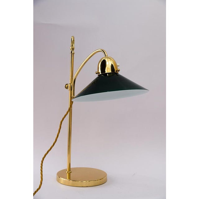 Art Deco Hight Adjustable Condor Table Lamp with Original Glass Shade, 1920s For Sale - Image 6 of 16