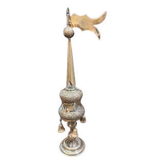 Antique Sterling Silver Spice Tower- English Hallmarks- Judaica For Sale