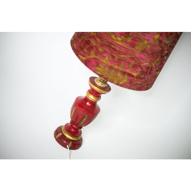 Vintage Patterned Table Lamp, 1950s, in Good conditions. Designed 1950 to 1959 European Plug (up to 250V).The wiring of...