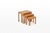 Wood Vintage Oak Nesting Tables by Van Den Berghe Pauvers, 1970s, Set of 3 For Sale - Image 7 of 10