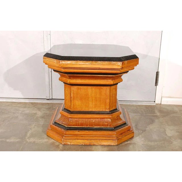 This pair of pedestals are thought to be French, circa the 1930's and have been fashioned with a variety of moldings in...
