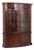 Baker Historic Charleston Bow Front Mahogany China Cabinet For Sale