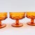 Indiana Glass Company Indiana Glass Kings Crown Amber Coupe Glasses - Set of 4 For Sale - Image 4 of 8