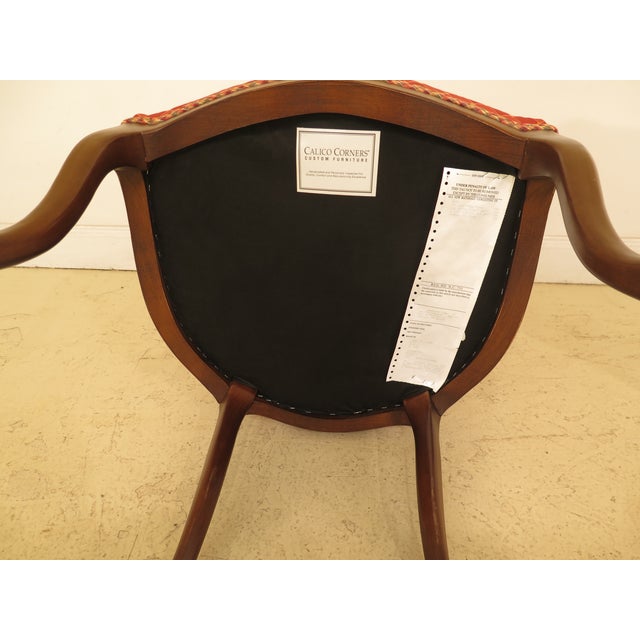 Modern Calico Corners Upholstered French Dining Room Chairs- Set of 6